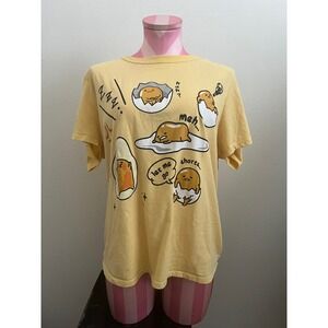 Gudetama Women's Egg Short‎ Sleeve T Shirt Size Medium